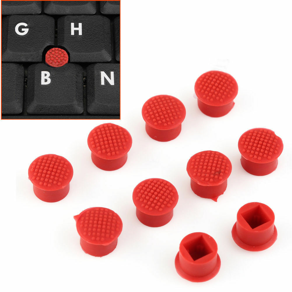 10 X Rubber Mouse Pointer Trackpoint Red Cap For Ibm Thinkpad Laptop Nipp.l8