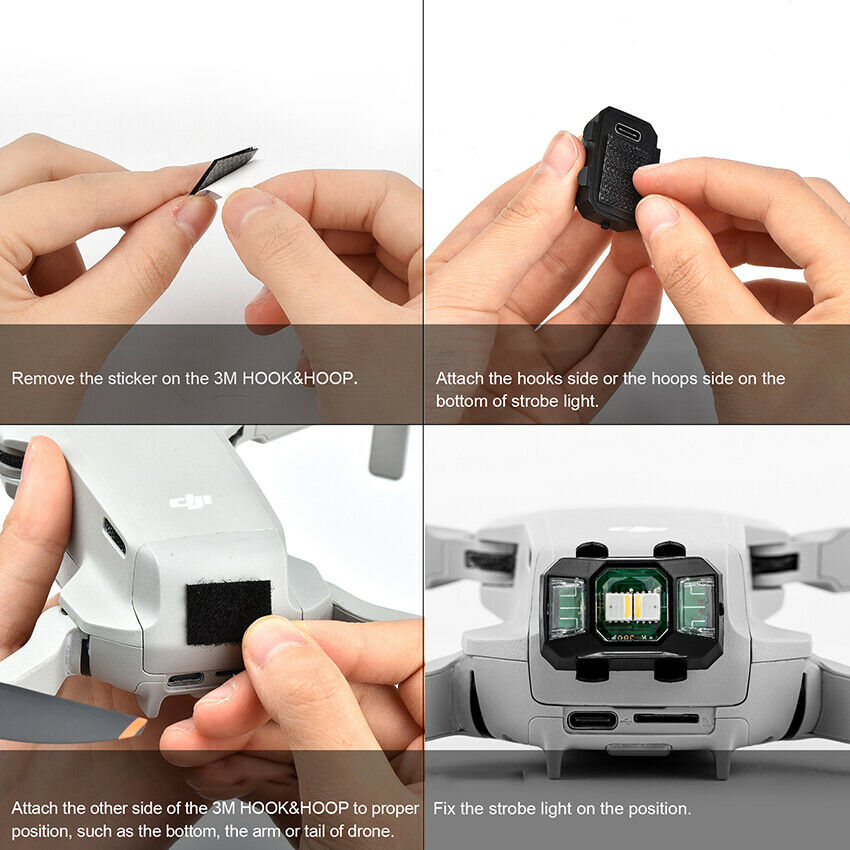 Drone Strobe Light Night Navigation for DJI Mavic Mini Mavic Air 2 Rechargeable
