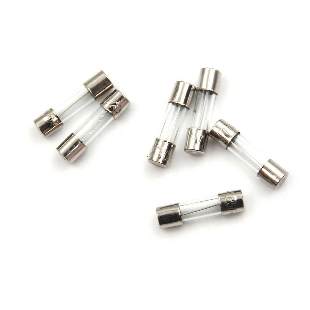 100Pc 5x20mm Quick Blow Glass Tube Fuse Assorted Kits Fast-blow Fuses 0.2A~2y Tt