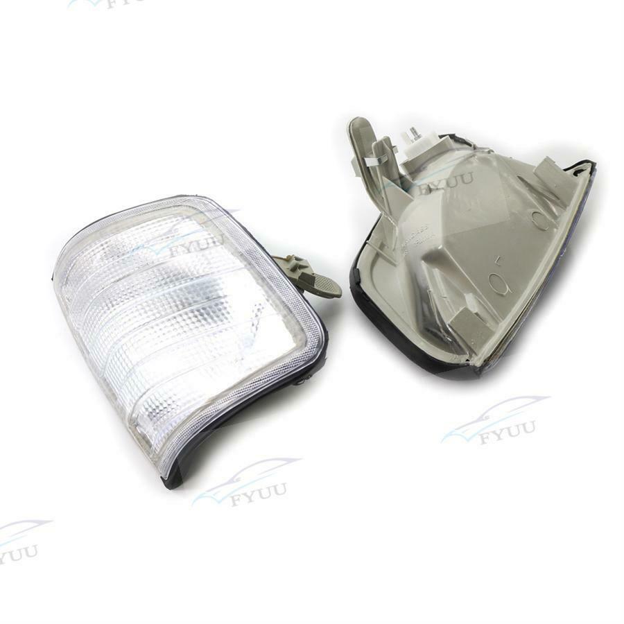 For Mercedes Benz W124 1985-95 Right + Left Clear Corner Light Turn Signal Light