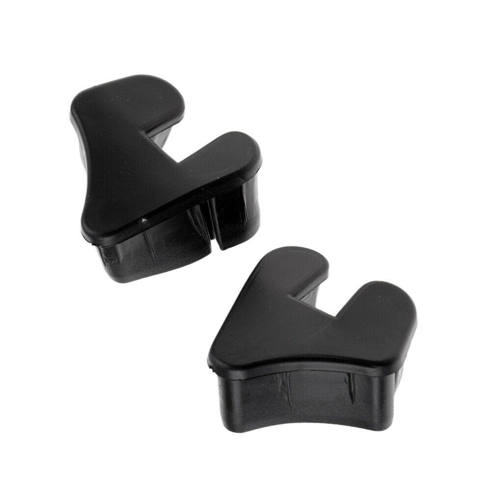 2Pcs PVC Black End   Bottom Sub for Fishing Boats Rubber Dinghy Accessory