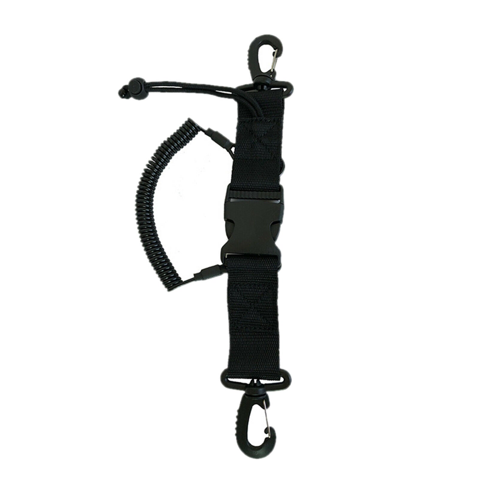 Scuba Diving Dive Snappy Coil Lanyard Camera Webbing Rope Equipment Gear