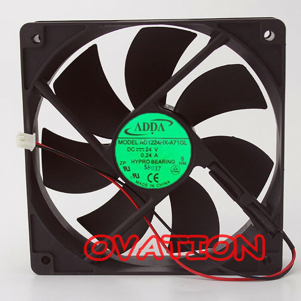 For ADDA AD1224HX-A71GL Large air Inverter fan DC24V 0.24A 120*120*25mm 2pin