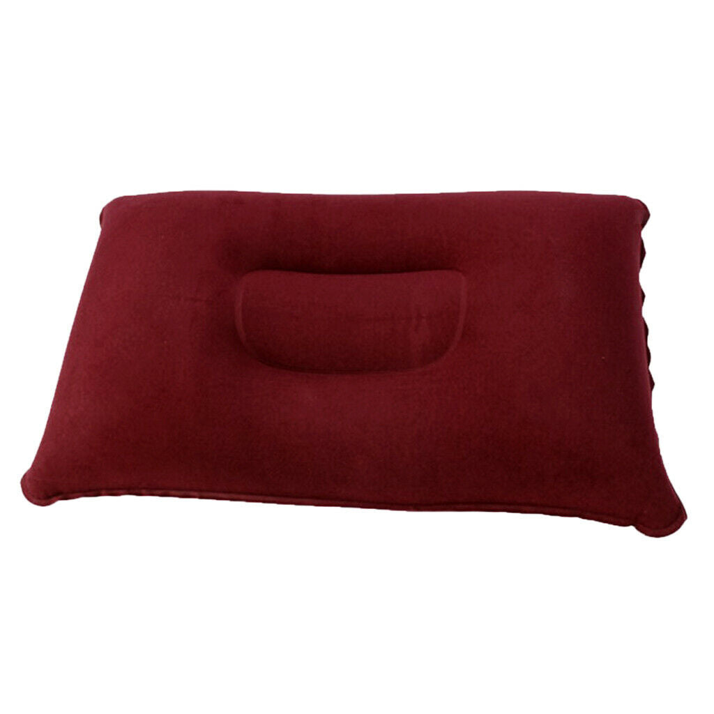 Inflatable Camping Pillow Lightweight Travel Airplane Air Cushion Beach Car