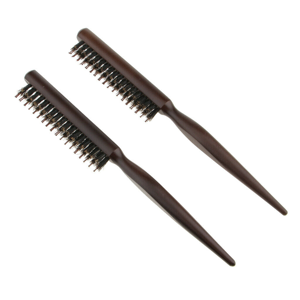 Women Professional Teasing Natural  Back Combing Smooth Styling Brush