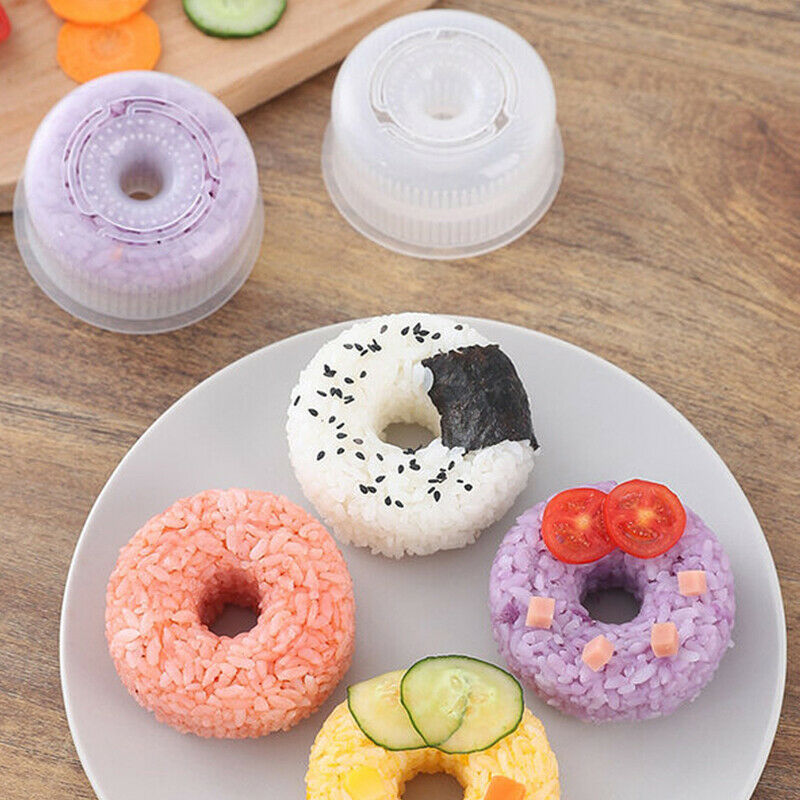 Donut Shape Form Plastic Non-Stick Sushi Maker DIY Easy Rice Ball Press Mold
