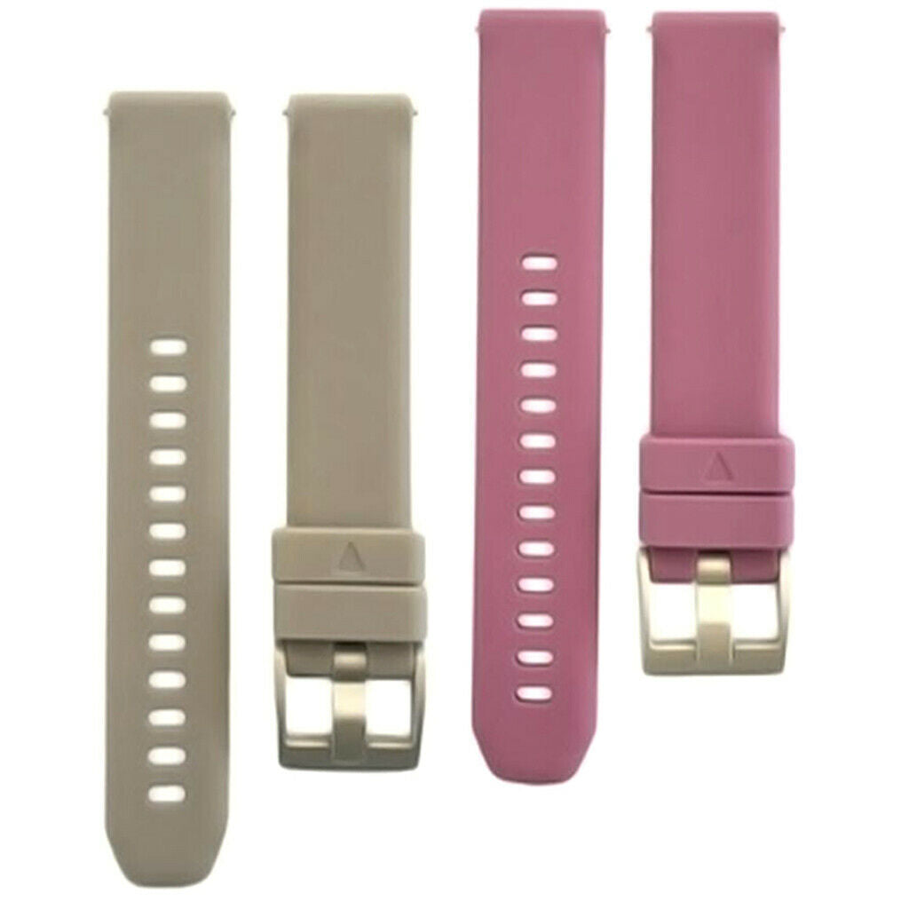 2 Pieces 20mm Silicone Watch Band Quick Release Strap Replacement
