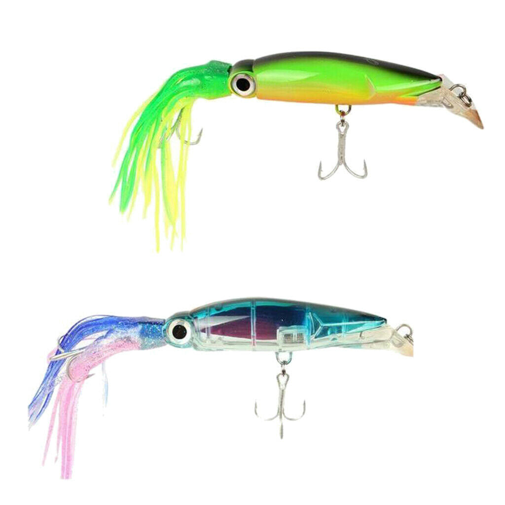 2pcs Squid Fishing Lure Artificial Bait Octopus Lure Fishing Skirts Lures very