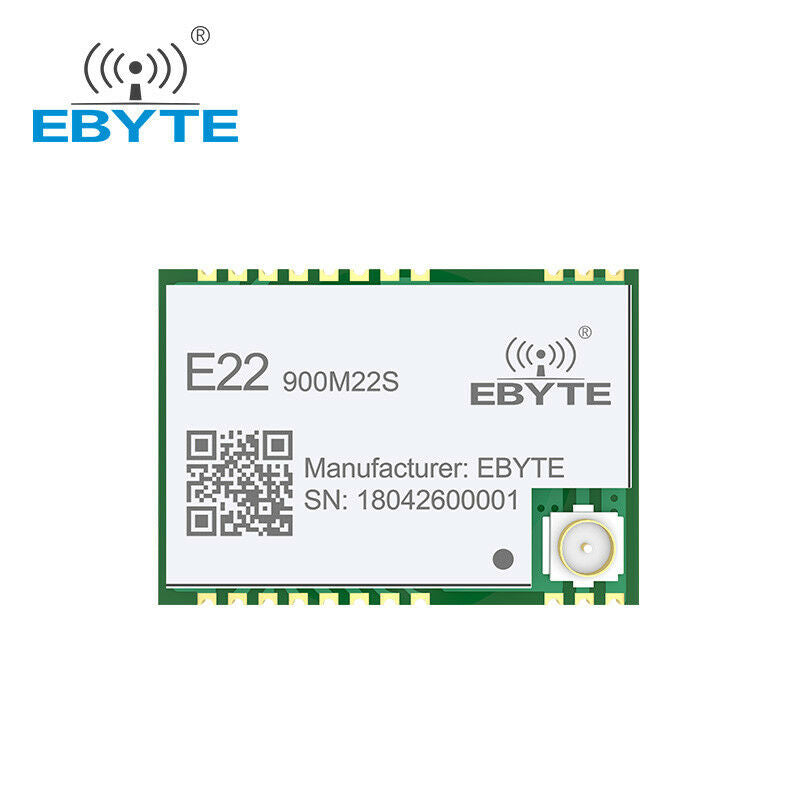 SX1262 LoRa Transceiver 915Mhz E22-900M22S 22dBm SMD IPEX IoT Wireless Module