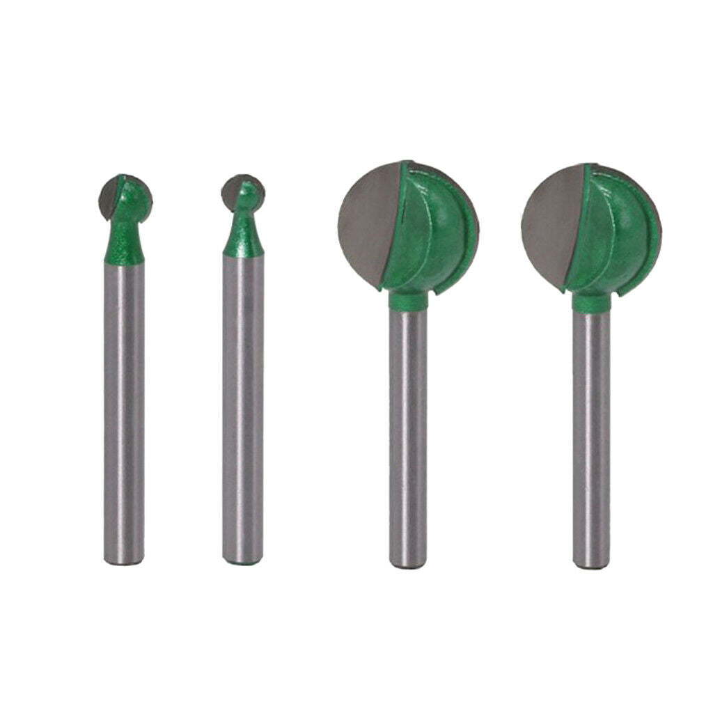 6mm Shank Woodworking Ball Cutter Router Bits for  Carving Engraving