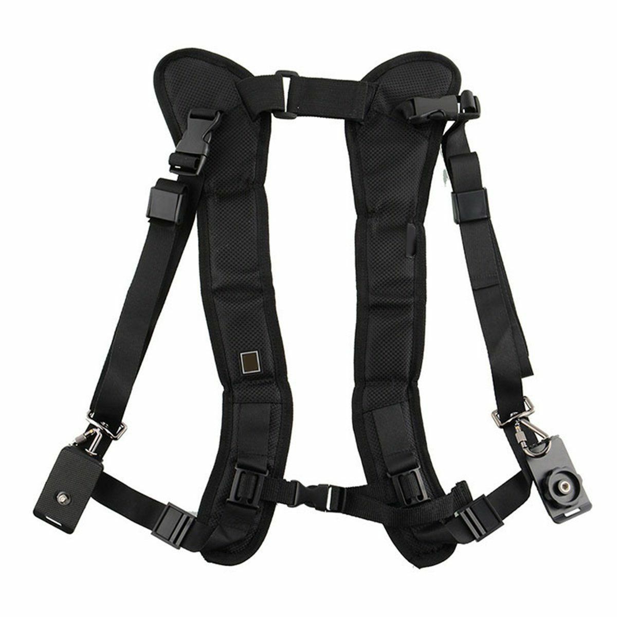 Double Shoulder Sling Belt Strap for Panasonic Lumix DMC-LX7K DMC-LX7W DMC-LX7