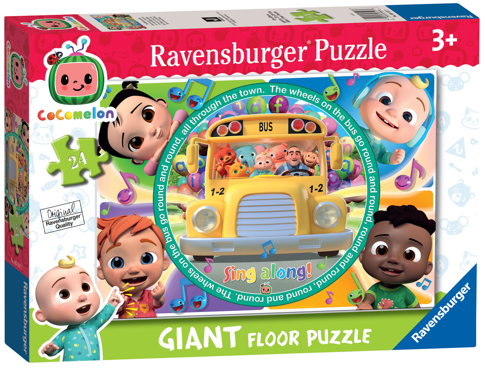 03117 Ravensburger Cocomelon Giant Floor Jigsaw Puzzle 24 Pieces Children Age 3+