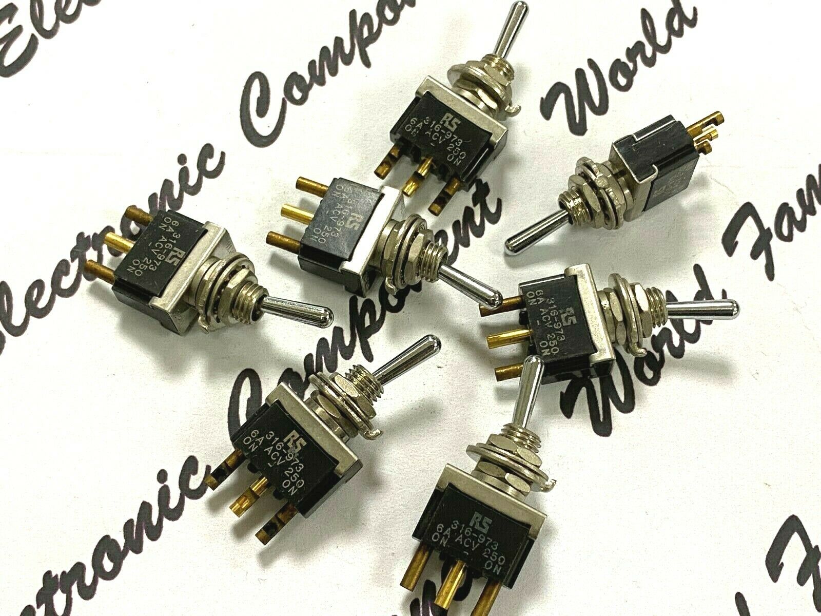 1pcs - OHTO RS 316-973 6A ACV 250 ON/ON Switch - JAPAN