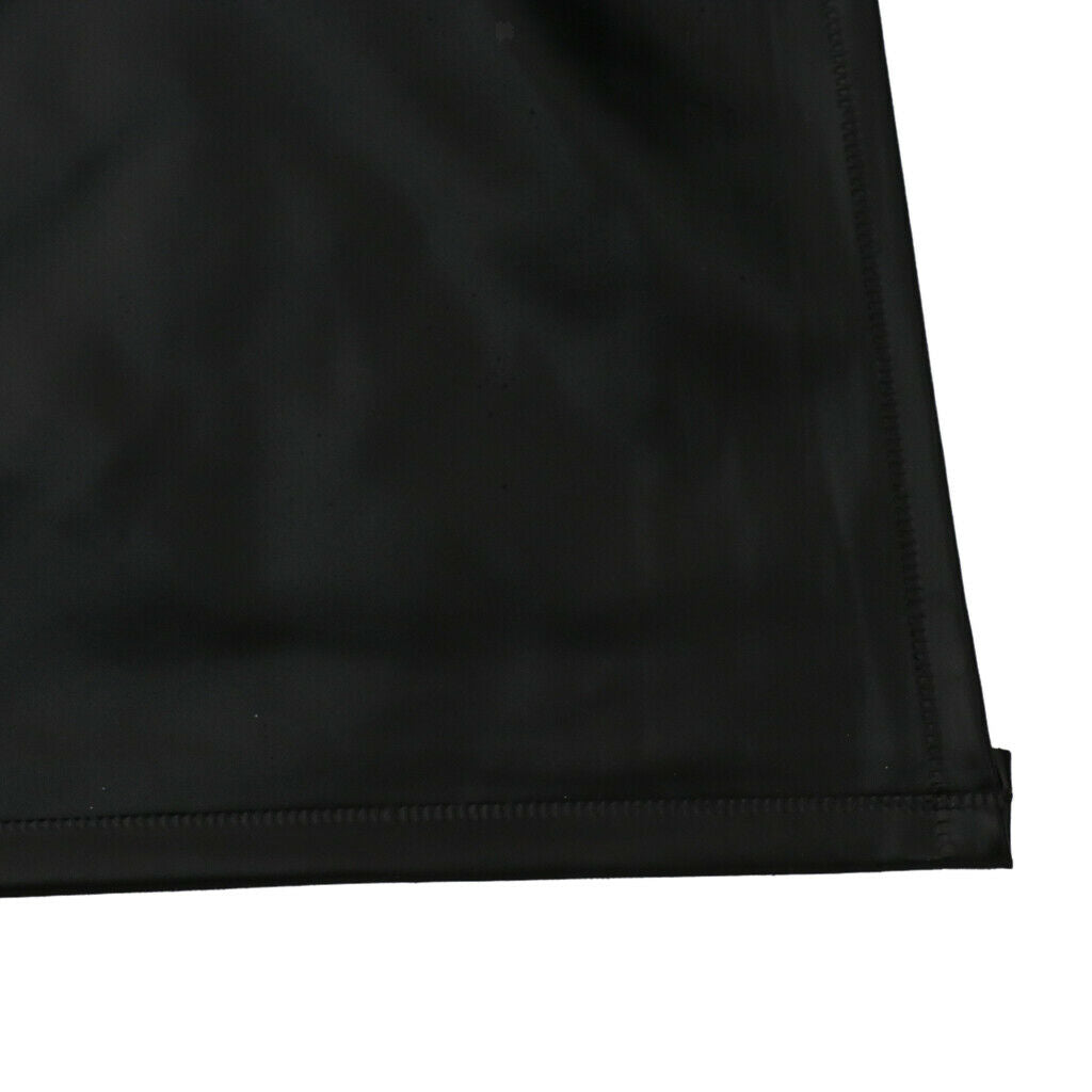 Black PVC Waterproof Sleeveless Apron for Home Restaurant Kitchen Butcher