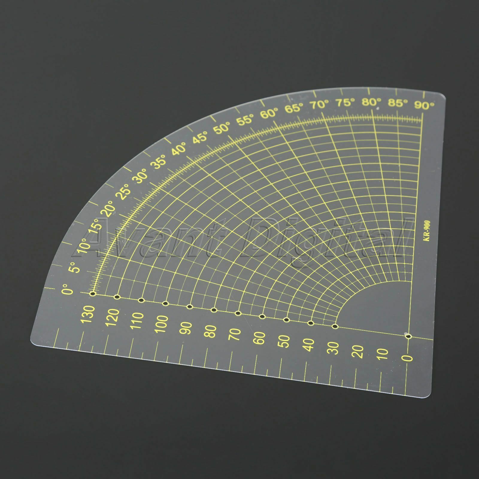 1pc Circle Fan Foot Seam Ruler Tailor Sewing Tool Quilting Patchwork Scrapbook