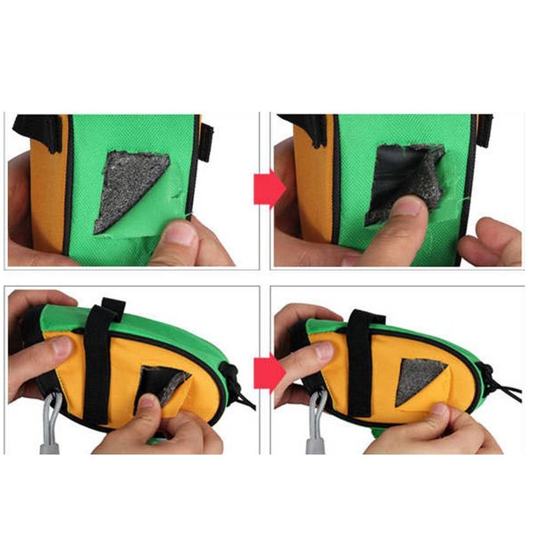 Green Roswheel Bike Bicycle Tail Mountain Bike Tail Saddle Bag Pouch Seat Bag