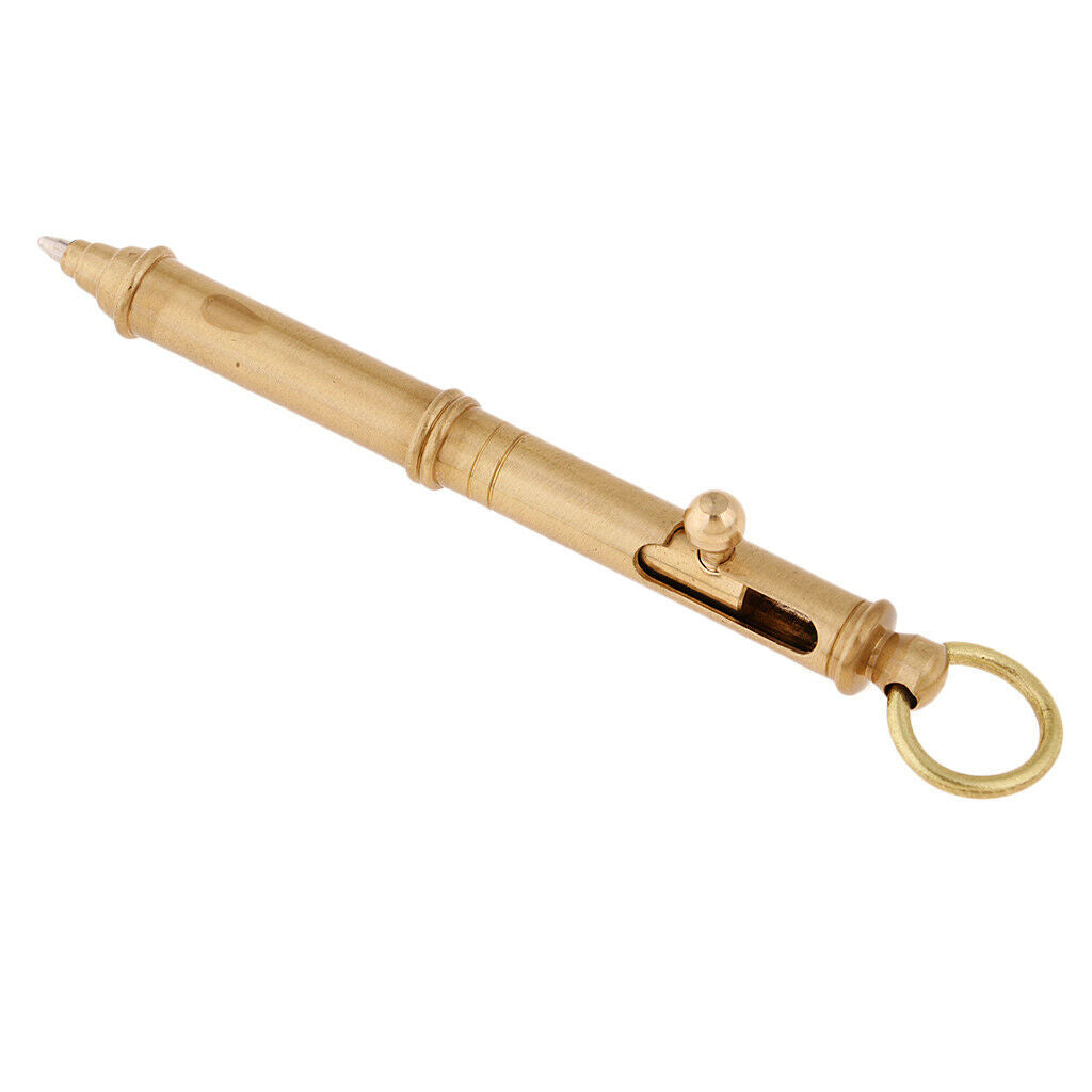 Portable 1.0mm Brass Balck Ballpoint Pen For Promotional Gifts