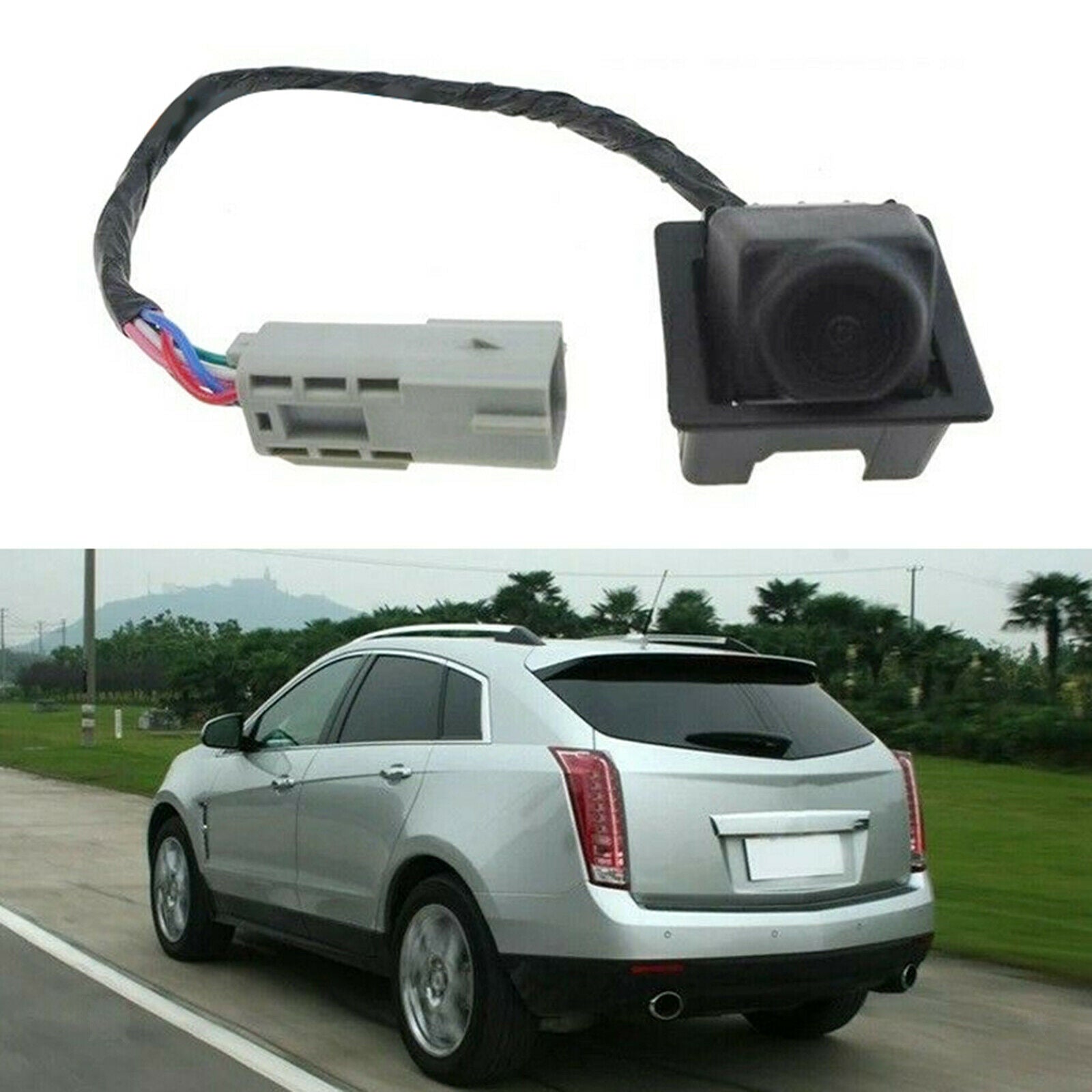 Rear View Backup Camera for Cadillac SRX 2010-2016 Wide Angle Replacement