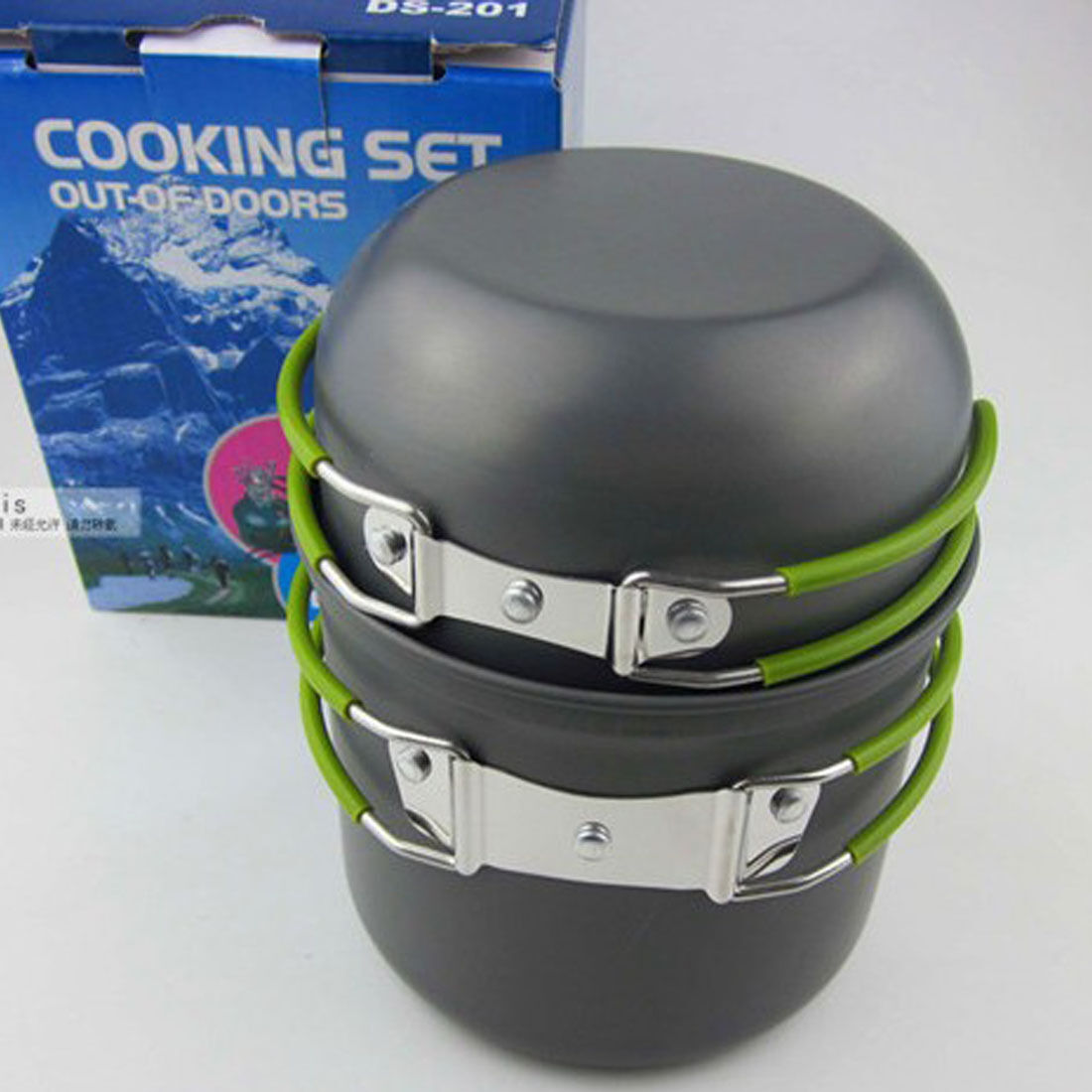 Outdoor Cooking Bowl Set Camping Hiking Picnic Backpacking Pot Pan Cookware