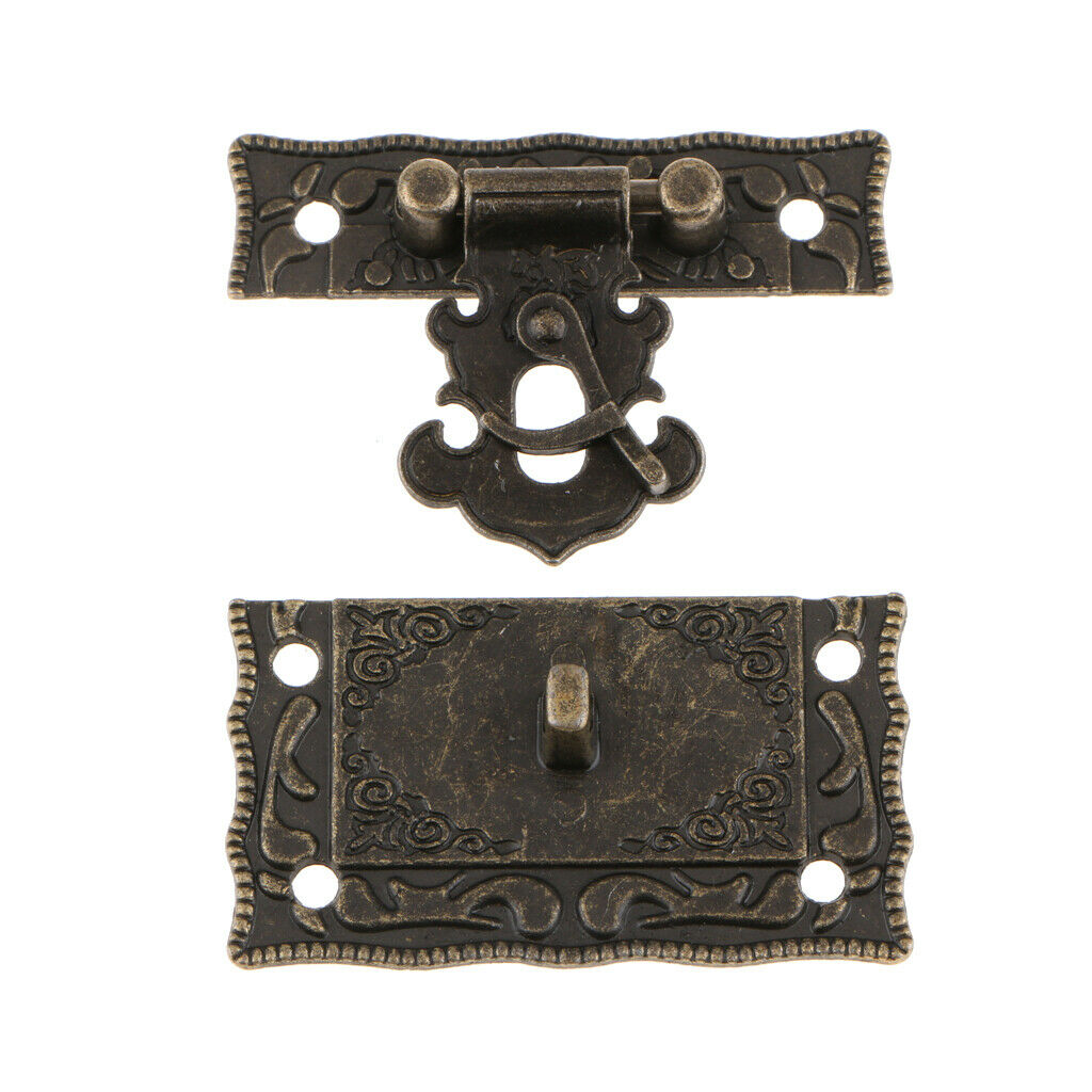 Mini Hinge Kits Wooden Box Lock Jewelry Box Hasp Latch Lock Buckle Bolt