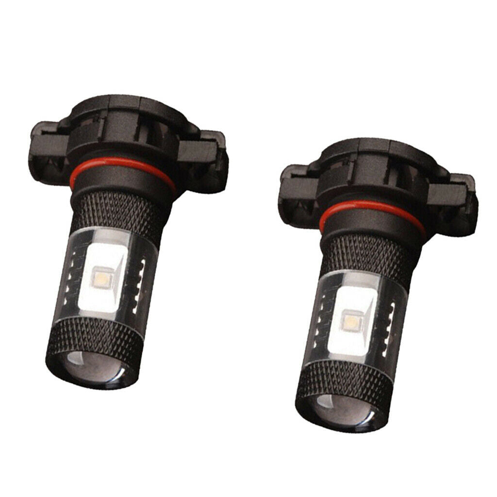 2 Pieces H16 2828 6LED 30W Car Fog Driving DRL Light Bulbs 7000K Cool White