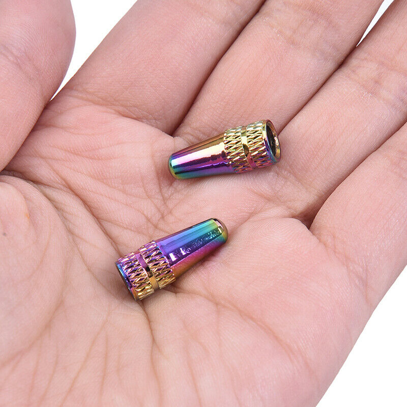 2pcs Bike Presta Valve Cap Wheel Rim Tyre Stem Air Valve Caps Bicycle Alu.l8