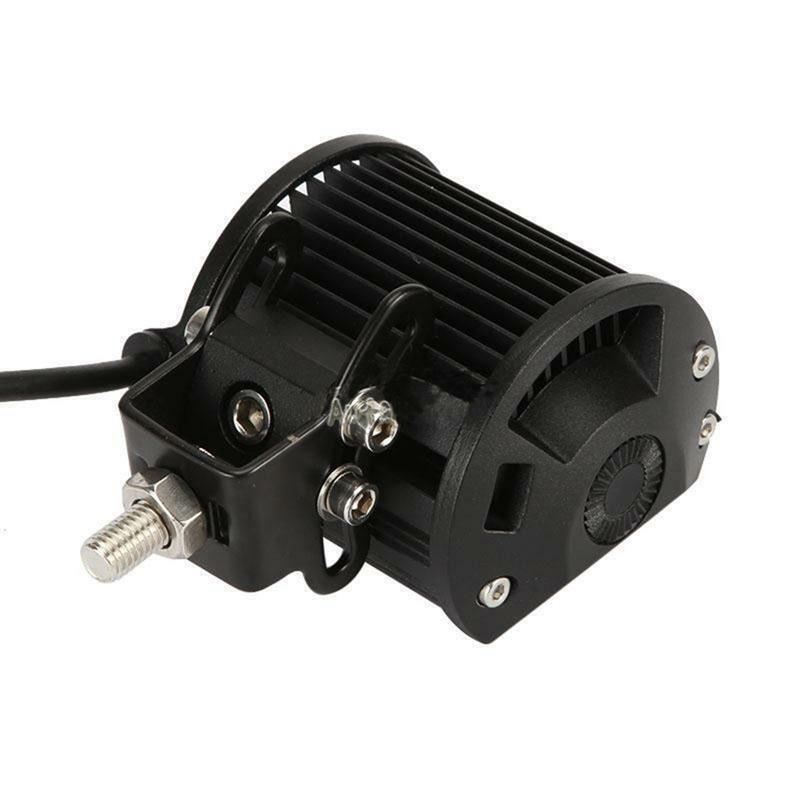 2PCS Adjustable Motorcycle 18W  LED Driving Fog Spotlight with Mounting Bracket