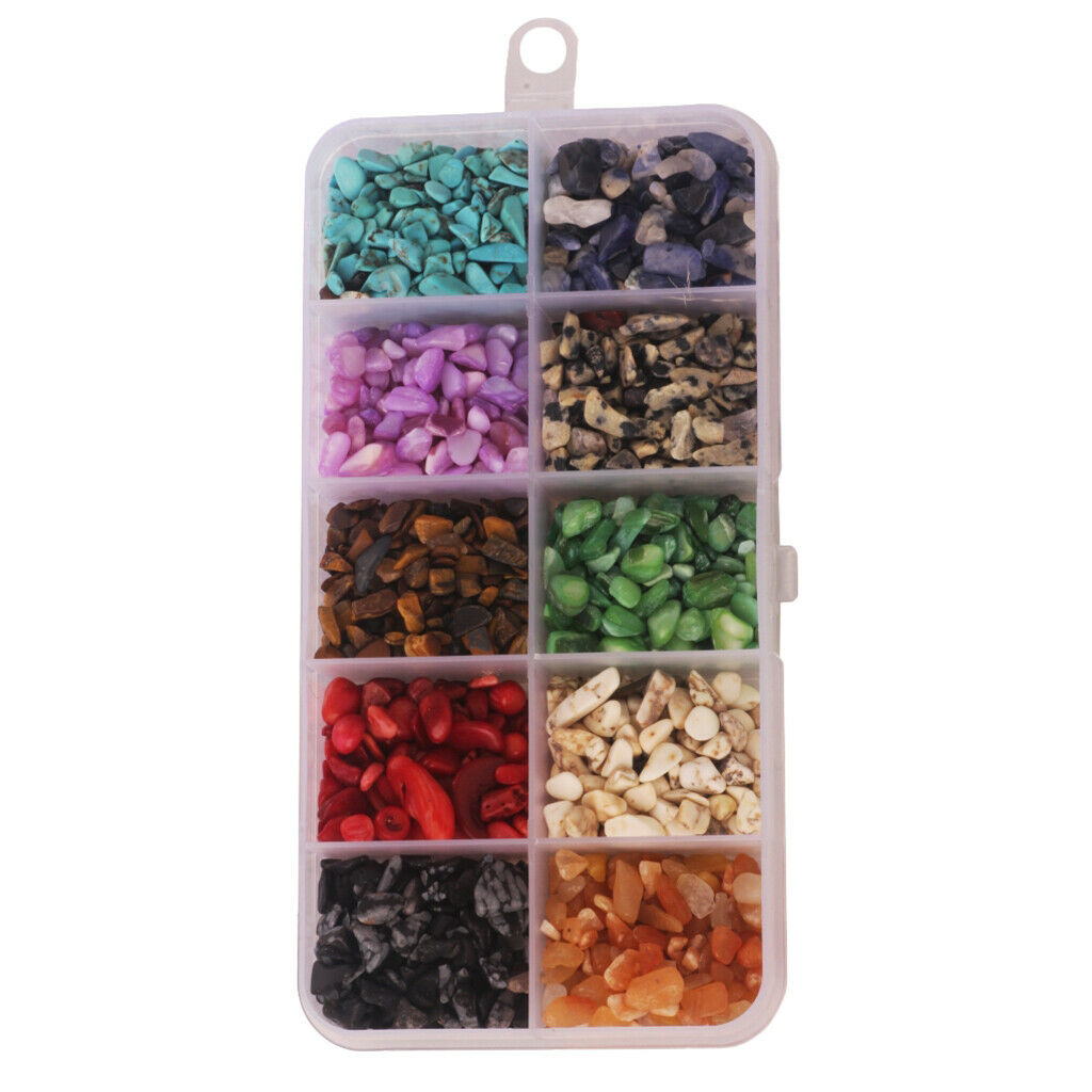 1 Box Craft Beads Colorful Stone Chips for Crafts Jewelry Decors Sewing DIY