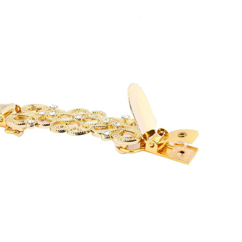 4 Pieces Rhinestone Sweater Clip Duck Buckle Clips Cardigan Clip Collar Clips