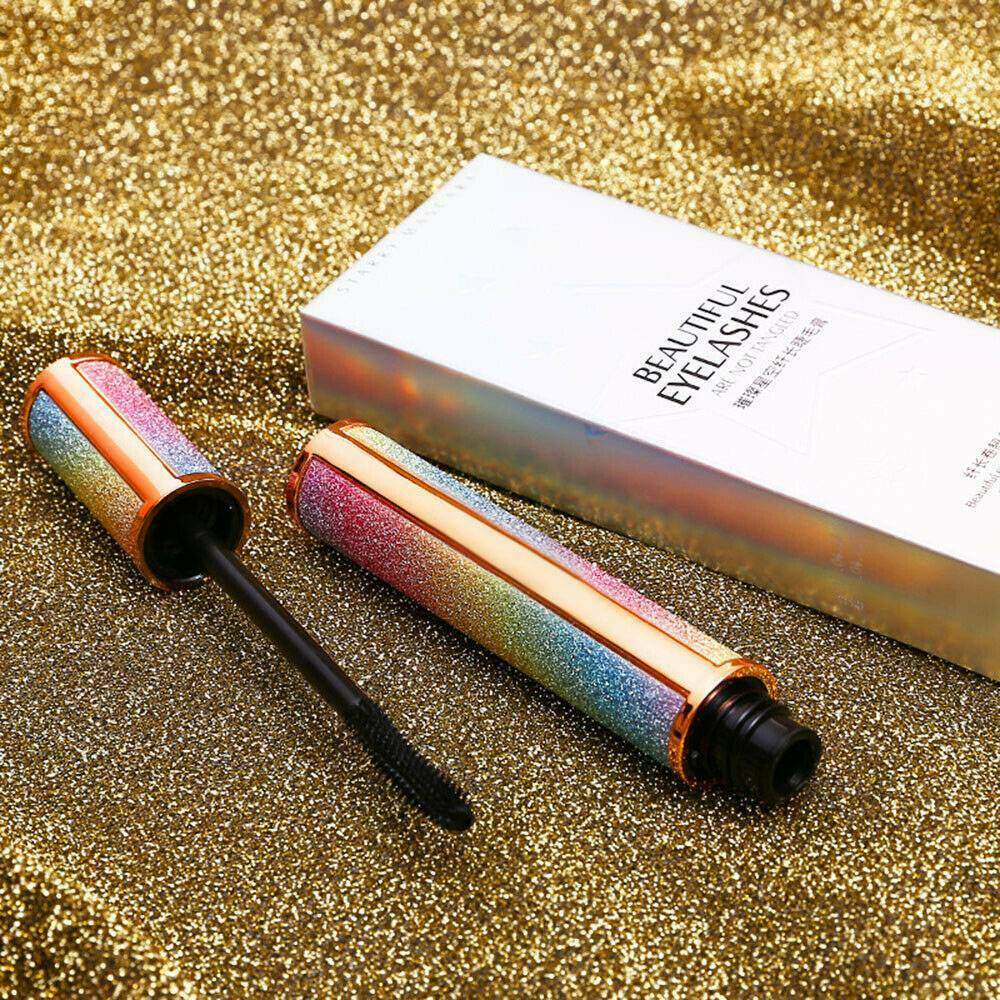 Black 4D Starry Silk Fiber Lash Waterproof Lengthening Thick Eye Lashes