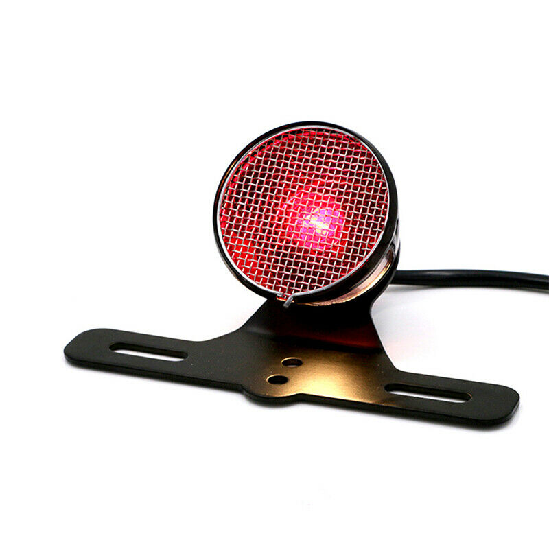 Motorcycle Bike 20 Bulb Rear Brake Stop Light License Tail Lamp w/ Plate Bracket