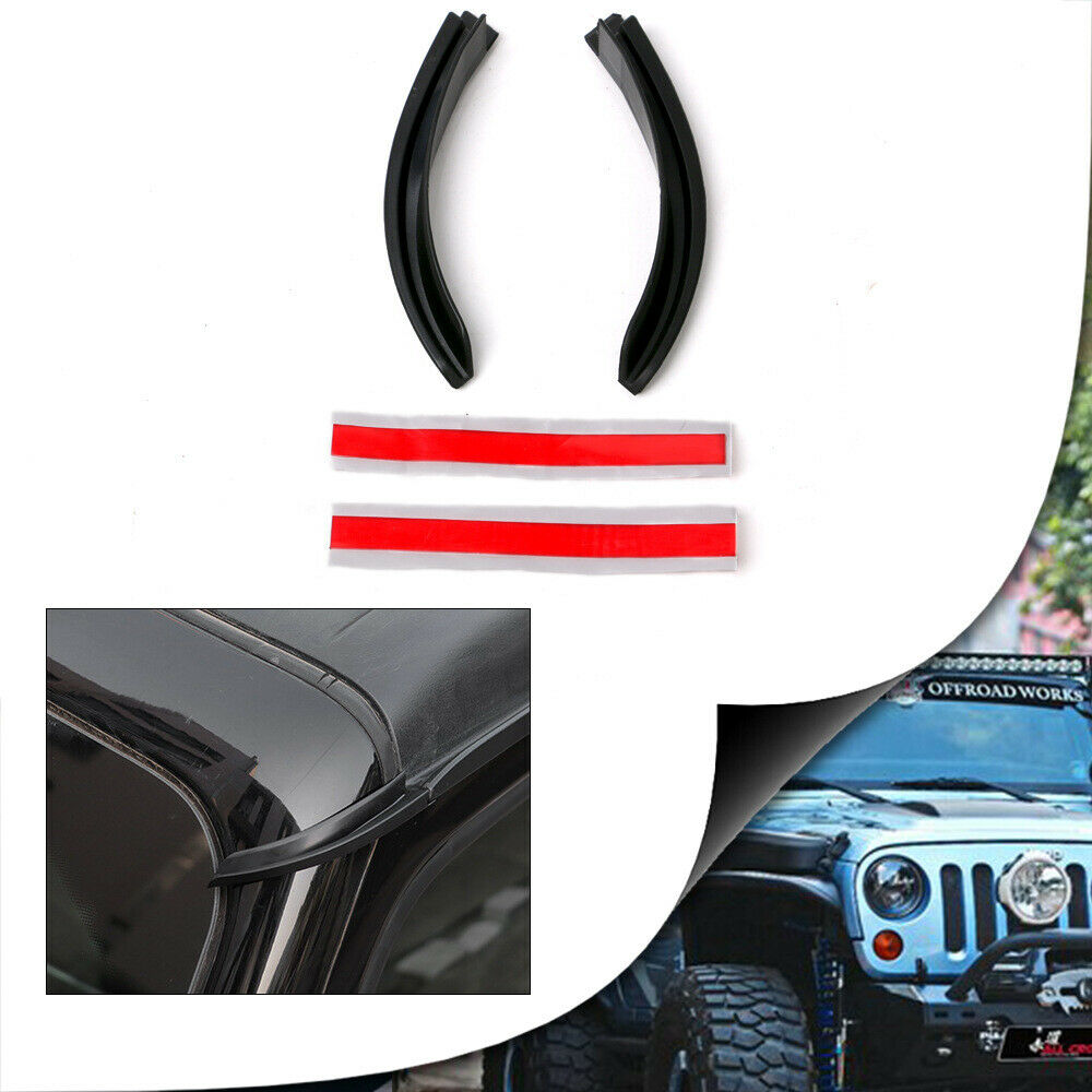 Rain Gutter Extension Deflector For 18-21 Jeep Wrangler JL JLU & Gladiator JT
