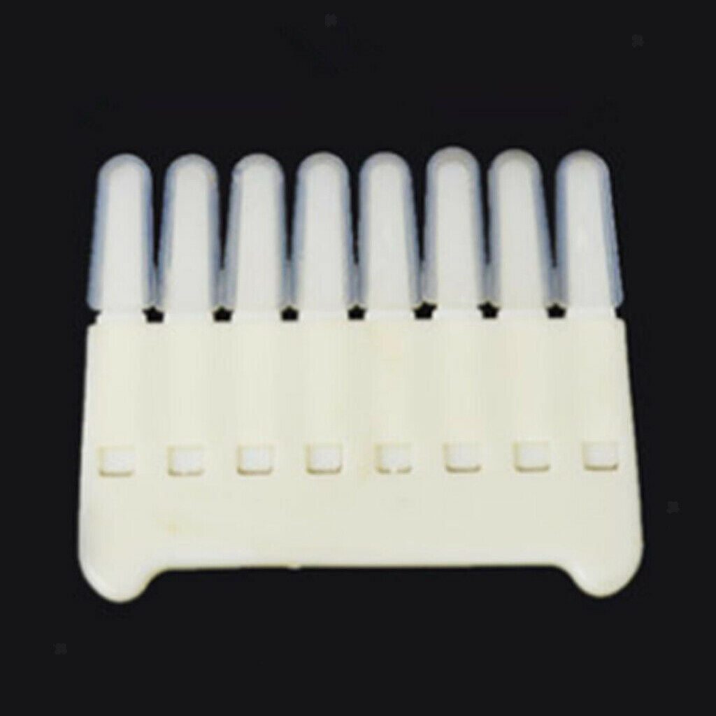 8-Head Royal Jelly Dig Collect Pen Soft Silicon Head Beekeeping Tool White