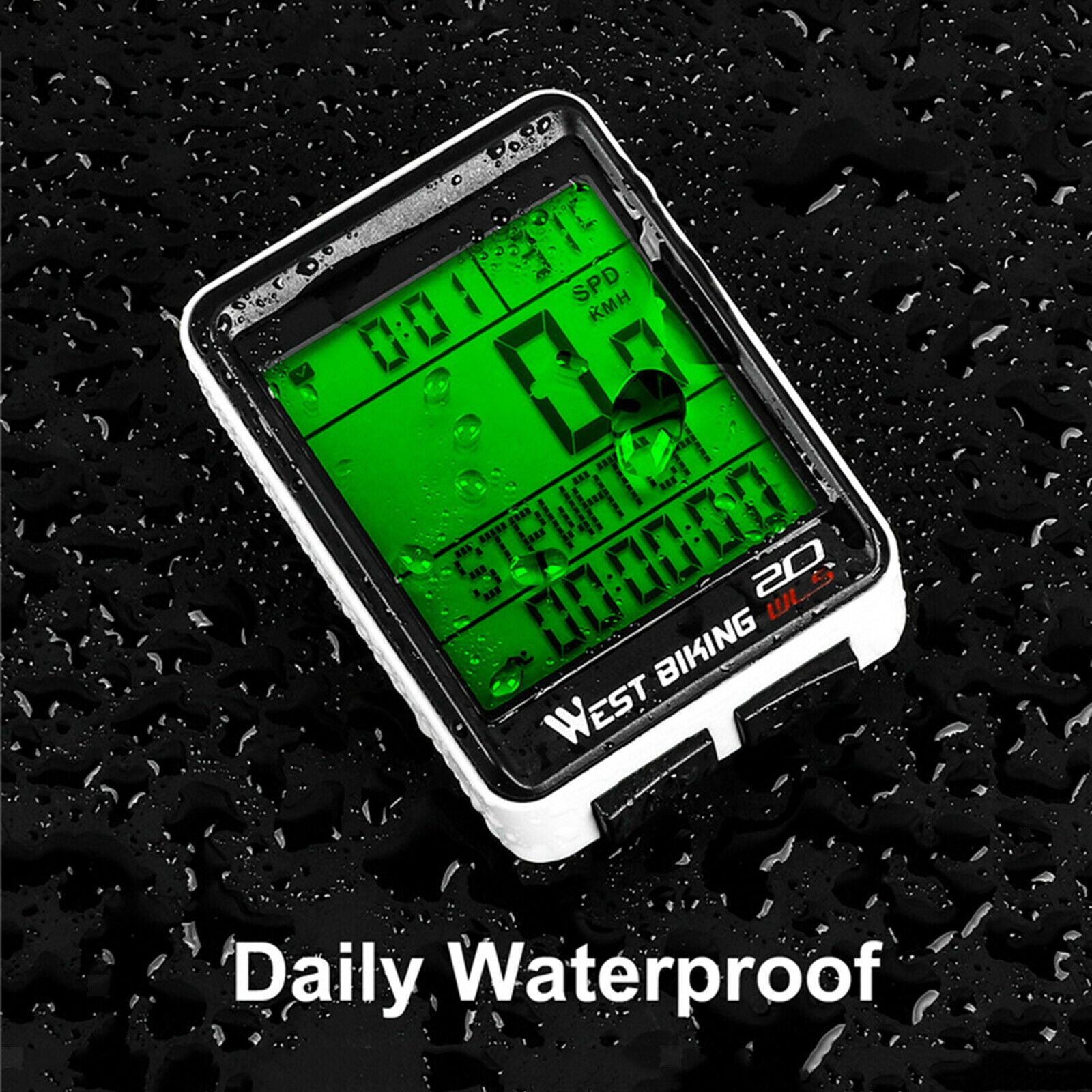 Waterproof Bike Computer Bicycle Speedometer Stopwatch Time Temperature