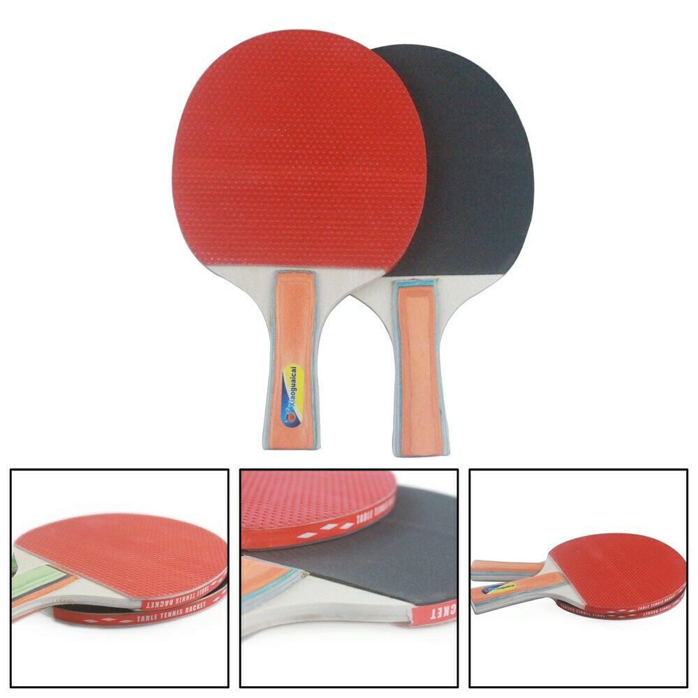 1 Set Ping Pong Table Tennis Net+2x Bat Racket Paddle+ 3x Balls
