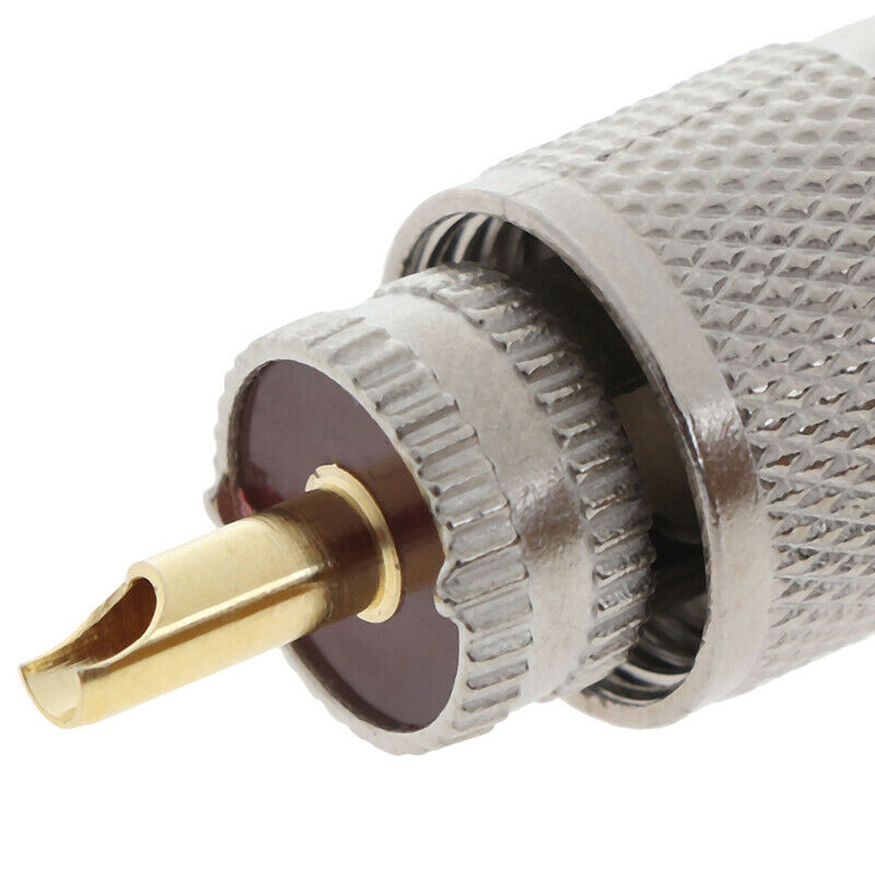 1PCS UHF PL259 Male Plug Straight Solder Connector Adapter for RG8U RG58-.l8