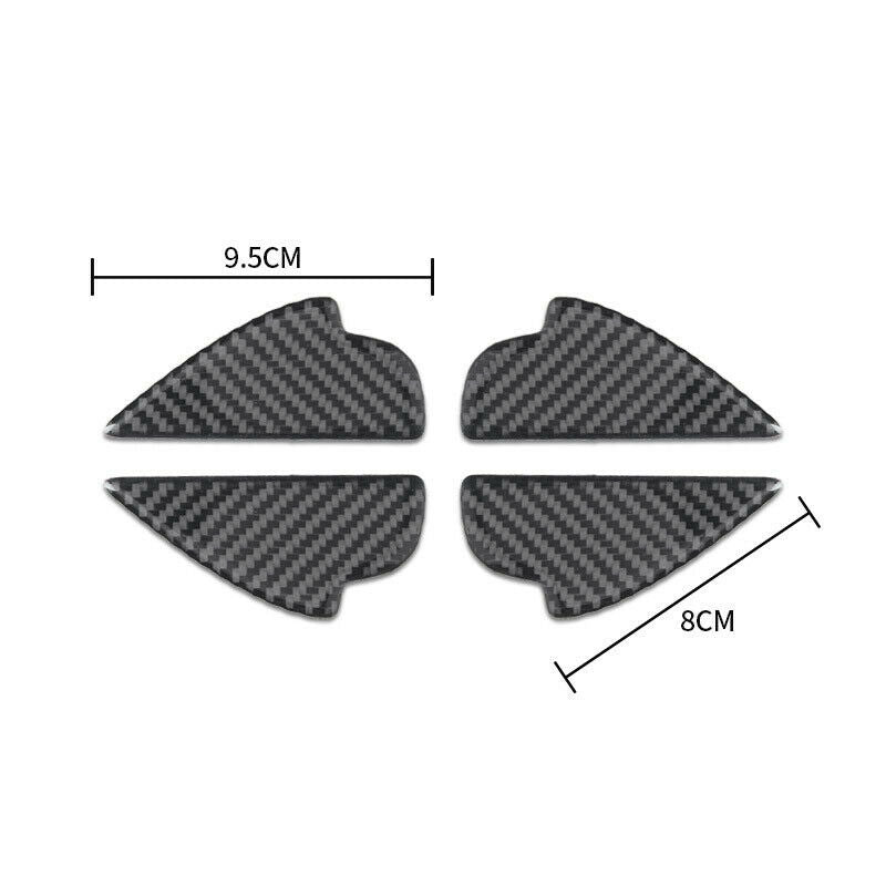 Carbon Fiber Interior Door Handle Bowl Panel Cover Trim for Mazda 2 3 6 DemiJ7V6