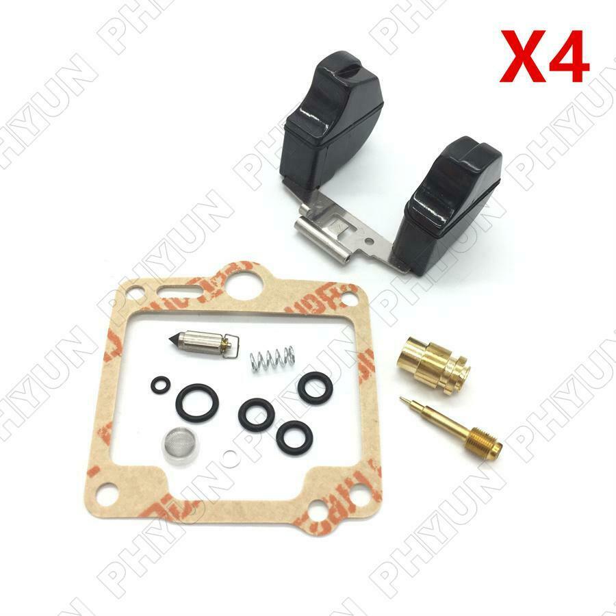 For 1988-1992 Yamaha FJ1200 Carb Carburetor Rebuild Kit & Float 4 Sets