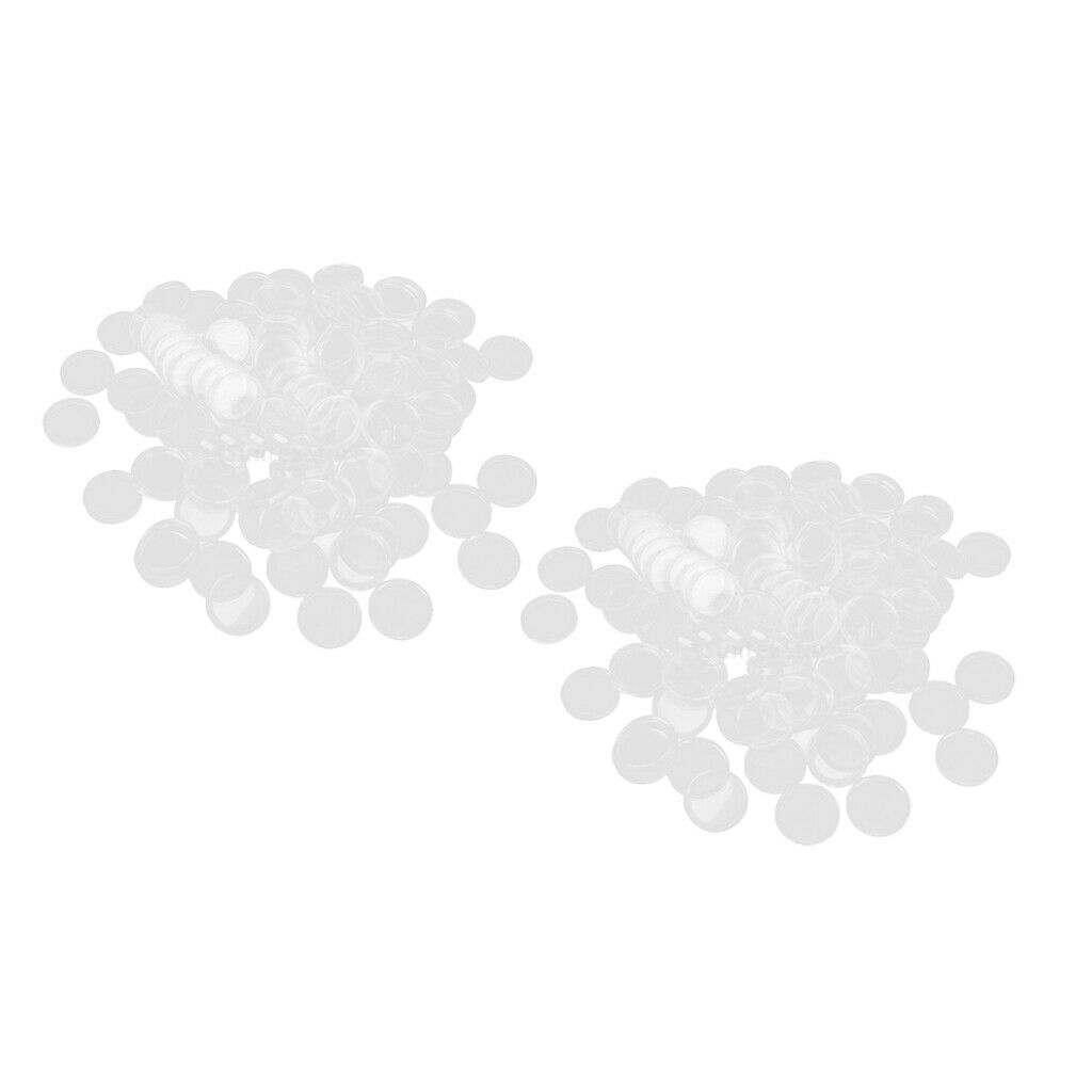 200x Coin Capsules Transparent Coins Protective Case Boxes Organizer 22mm