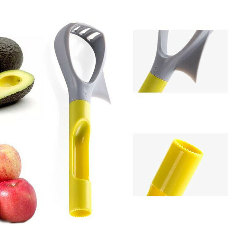 5-in-1 Avocado Slicer Fruit Tool Plastic Vegetable Masher Multifunction Port LS