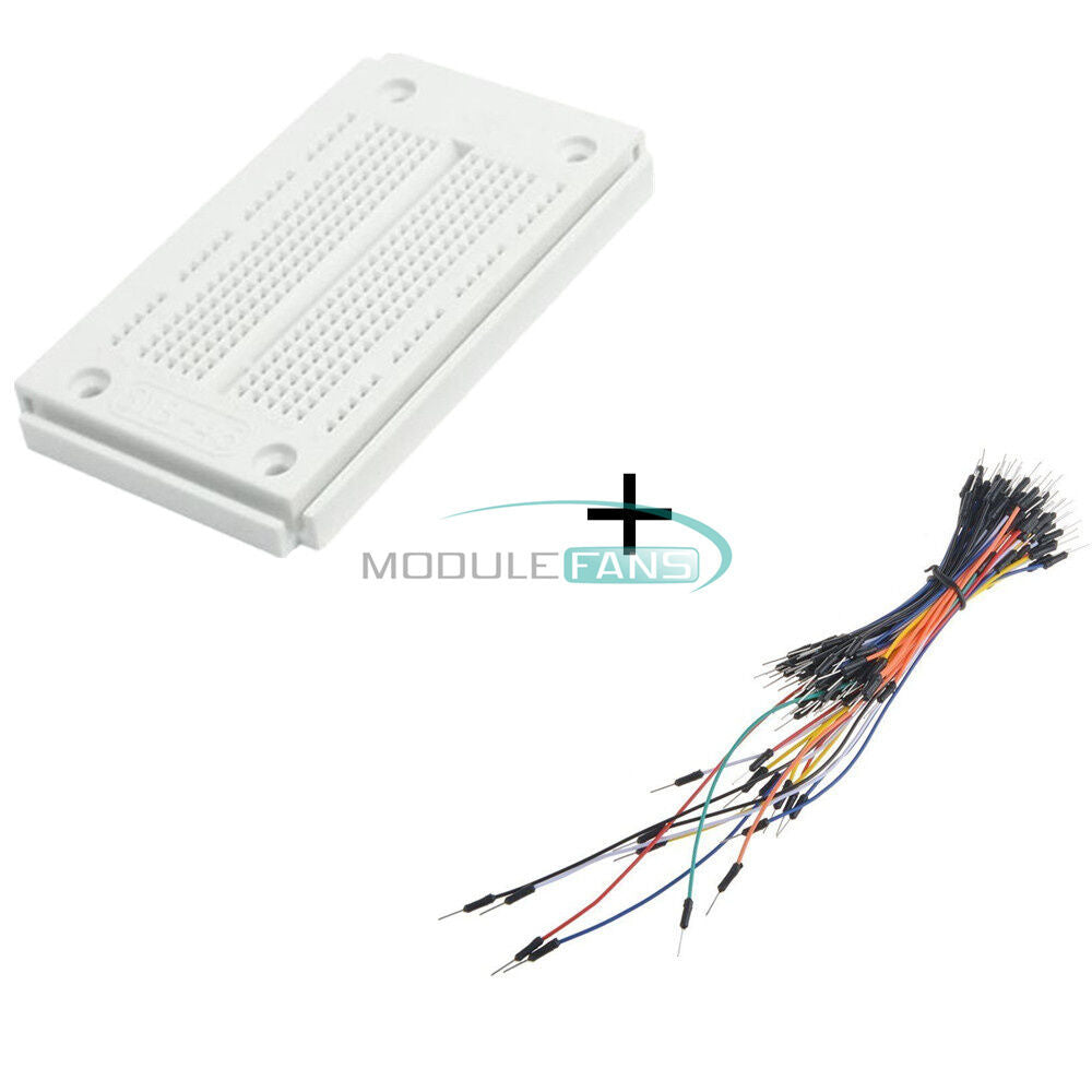 Breadboard 270 Points  PCB Bread 23x12 SYB-46+65pcs Jumper wire For Arduino top