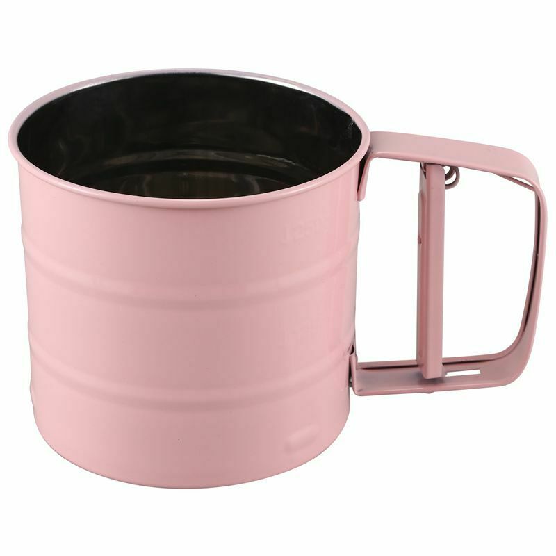 Stainless Steel Flour Sifter Handheld Powder Flour Sieve Icing Sugar Manual SiO2