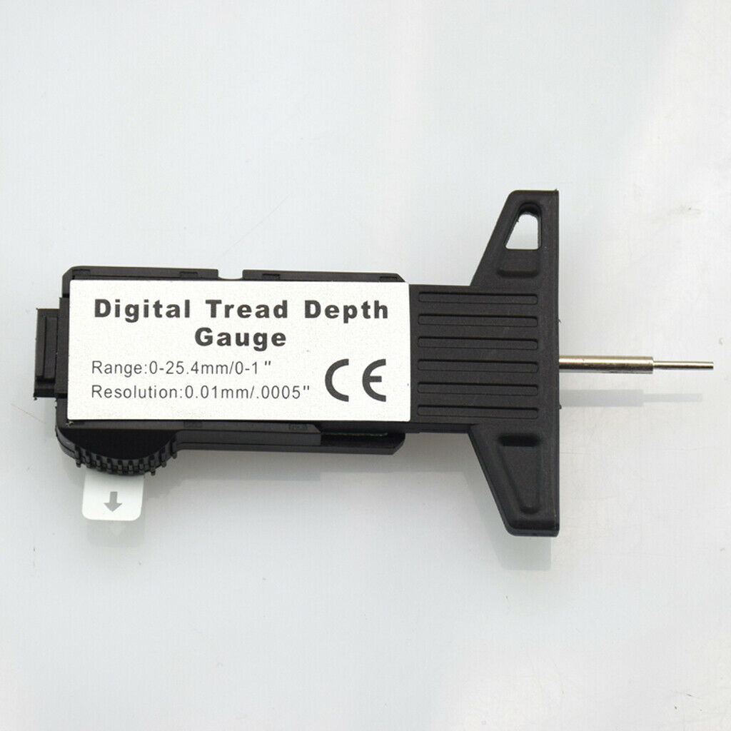 Car Digital Tyre Tire Tread Depth Gauge Measurer Caliper LCD 0-25.4mm