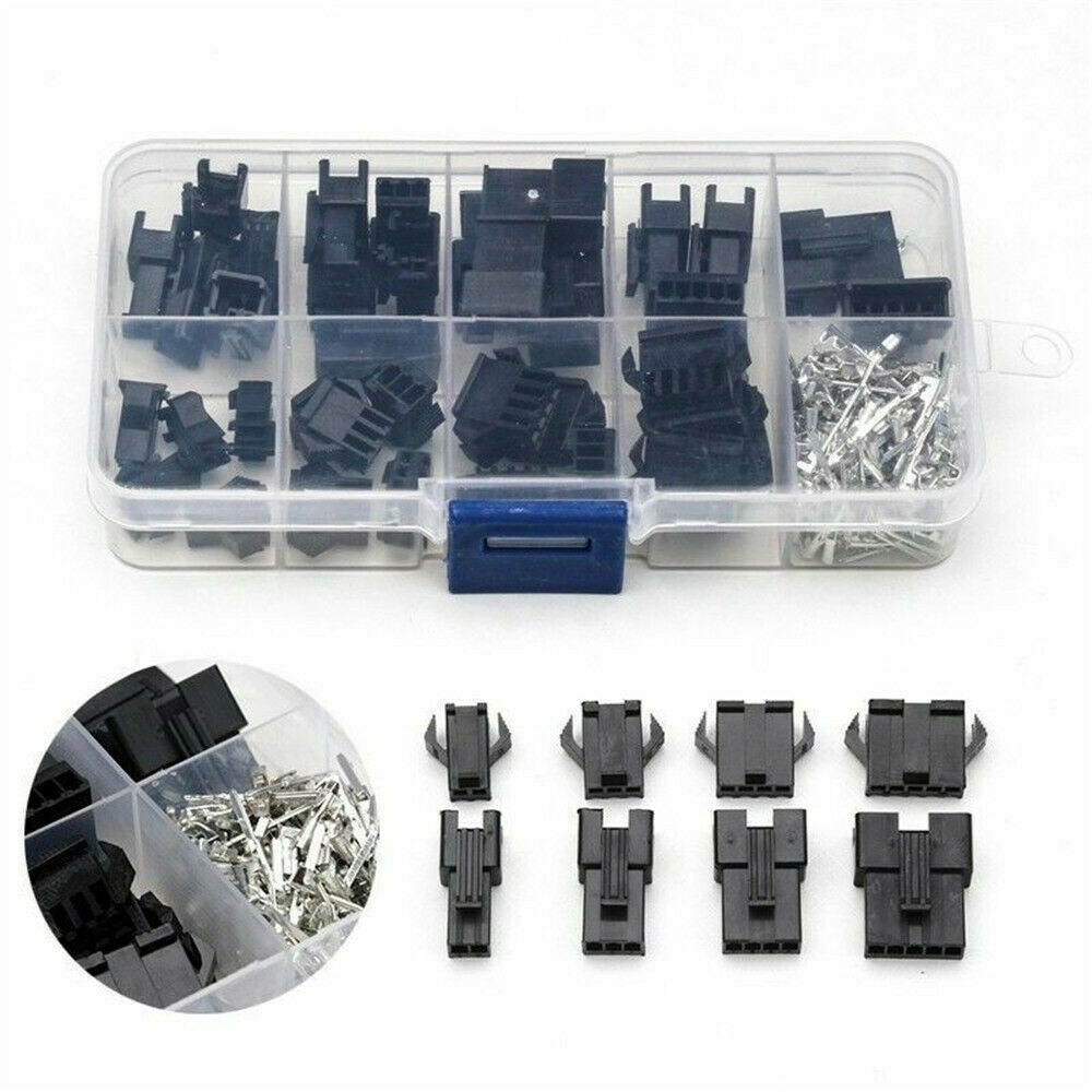 200Pcs 2.54mm Connector 2/3/4/5Pin F/M Cable Plug Header Housing Wire Connector~