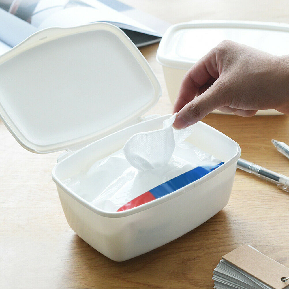 Wipes Storage Box Baby Wipe Dispenser Baby Wipes Case with Lid for Home Office