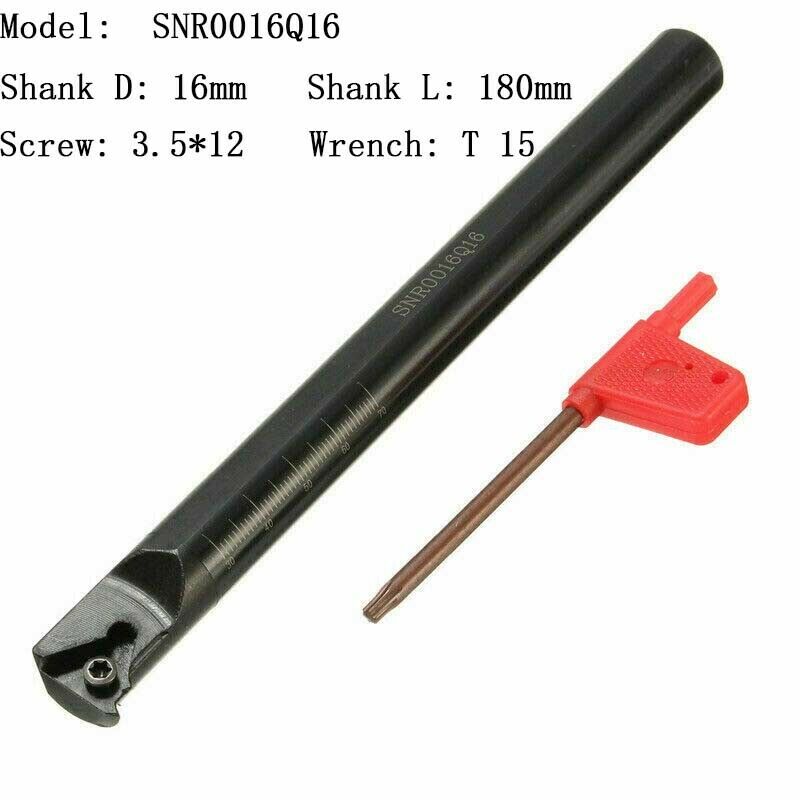 SNR0016Q16 Lathe Index Threading Boring Bar Turning Tool For 16IR 3/8" AG60