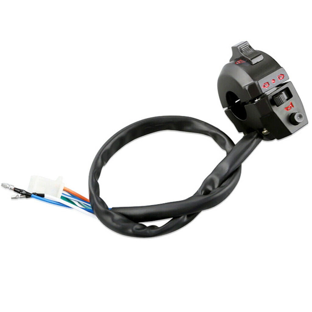 Handlebar Switch Block Lever Headlight Indicator Horn For  CG125, Black