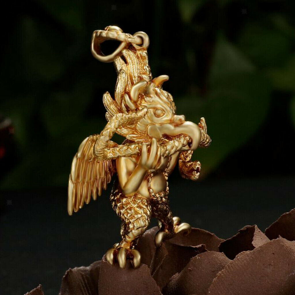 Metal Thai Garuda Handmade Charm Necklace Pendant Collectibles Accessory