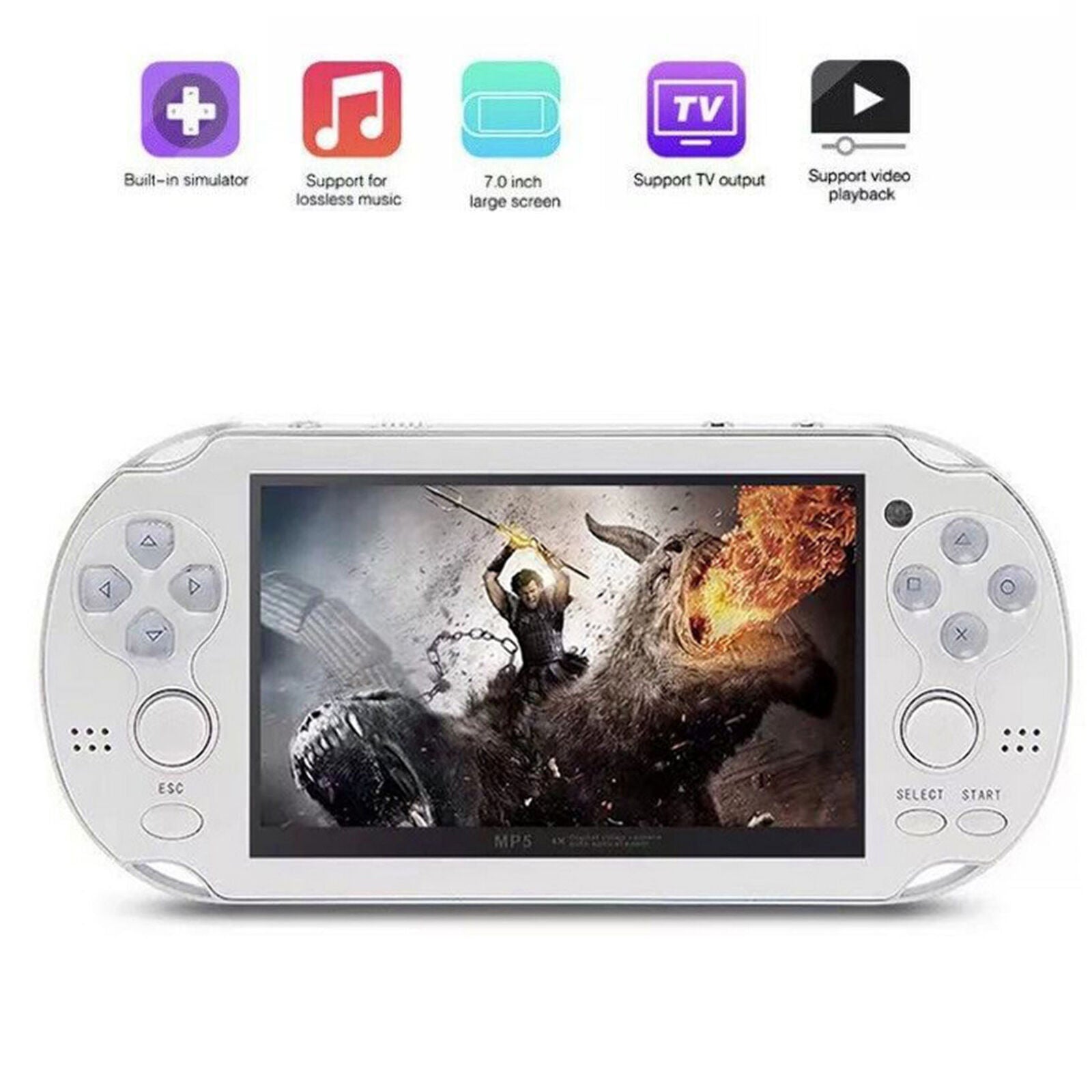 8GB 4.3" 32 Bit Built-In 10000 Game Portable Handheld Video Game Console Player