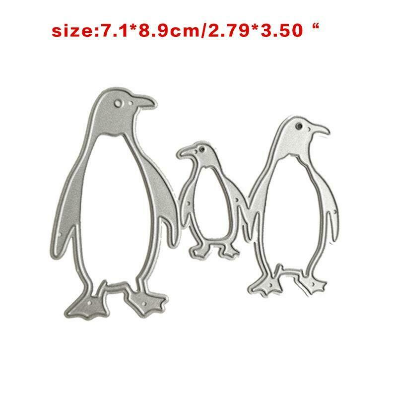 Penguin Family Carbon Steel Cutting Dies DIY Scrapbooking Photo Album Embossing